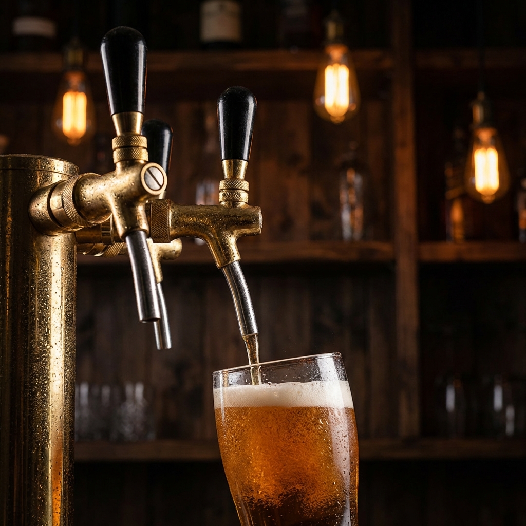 Hideg sör csapra húzva
